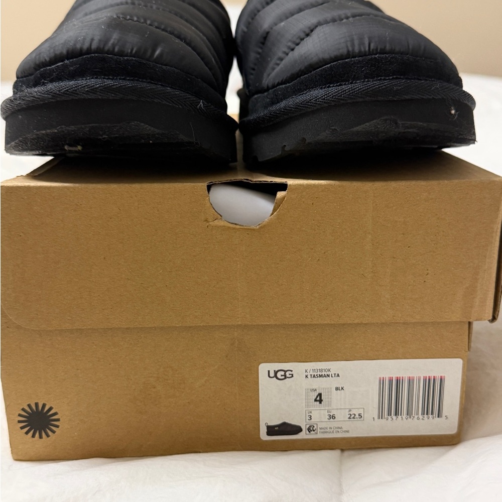 UGG Kids Black Loafers- Brand New